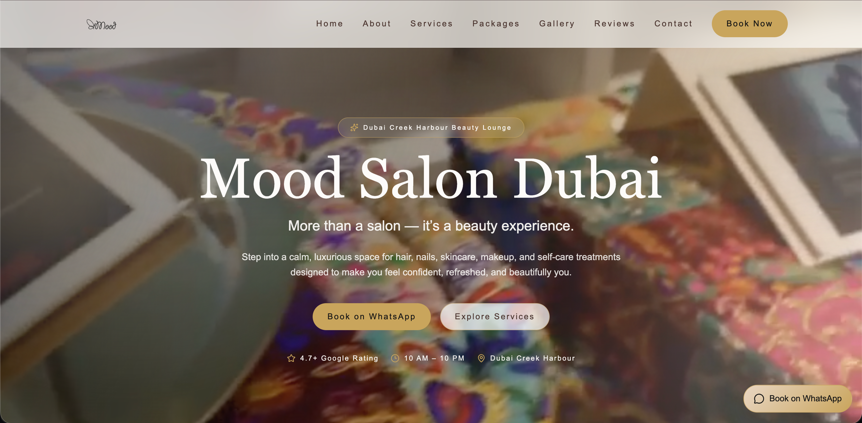 Mood Salon interface preview